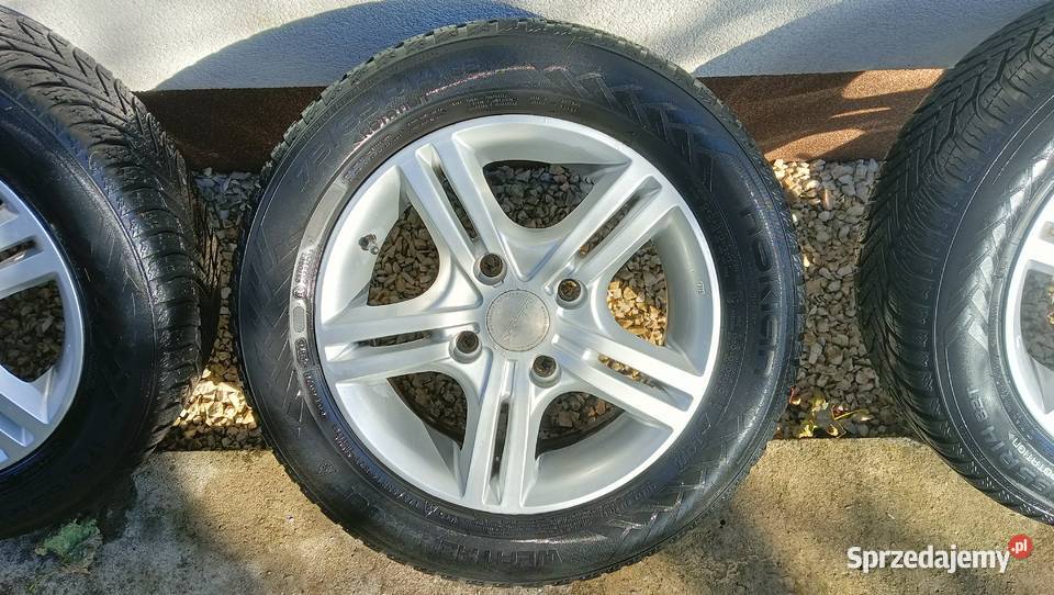 4 felgi 15 MAK i 5 opon Nokian weatherproof