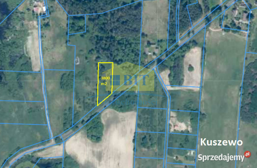 Działka 3800 m2 jeziorem Kuszewo Grunty i działki zachodniopomorskie