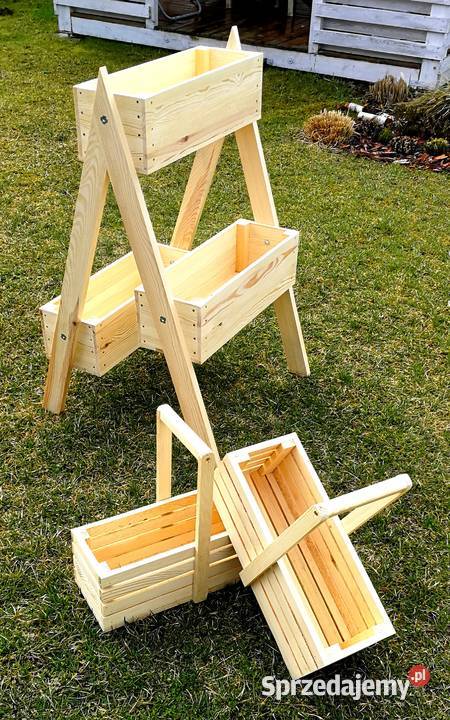 Doniczka drewniana osłonka drewniana Radków