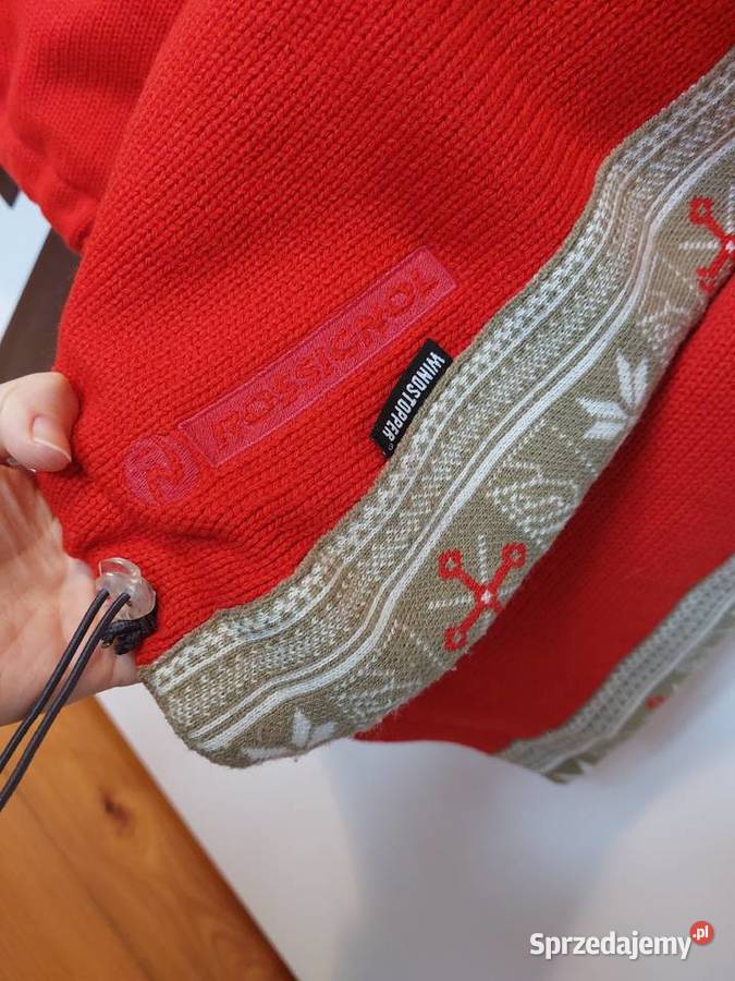 Rossignol sweter damski czerwony alpejski wzór M czerwony Swetry i golfy Poznań