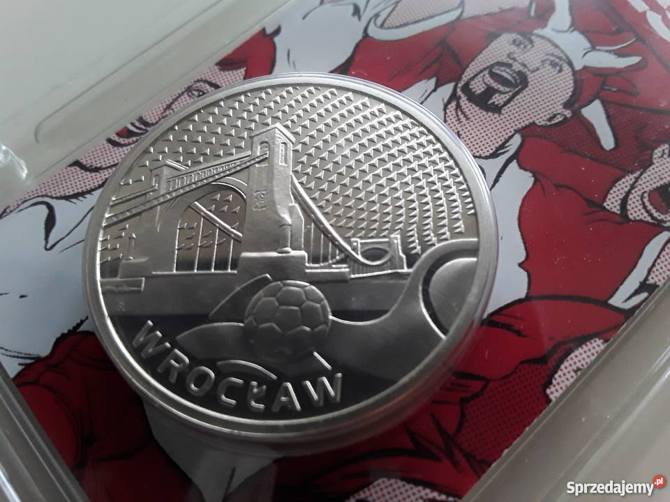 Srebrny numizmat Mistrzostwa Euro 2012 Wrocław sprzedam