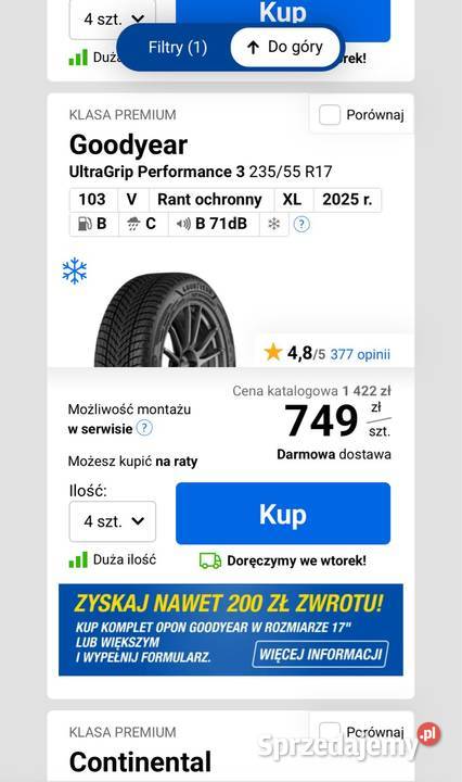 ALUFELGI 17 z oponami zimowymi koła FORD S MK2 Gdynia