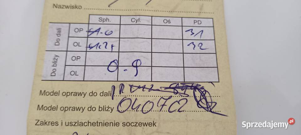 Okulary korekcyjne progresy Oława