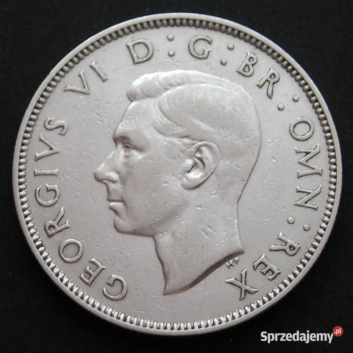Wielka Brytania 2 shilling 1939 król Jerzy VI Łódź