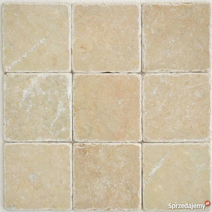 Kamień Naturalny Marmur Lotus Beż 1x10x10 antyk Materiały budowlane