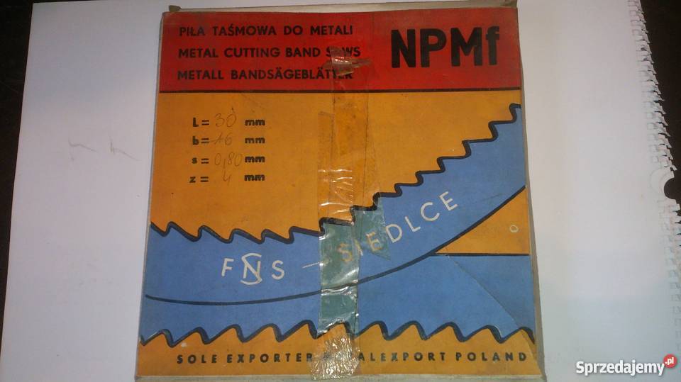 Piła taśmowa do metalu NPMf dolnośląskie sprzedam