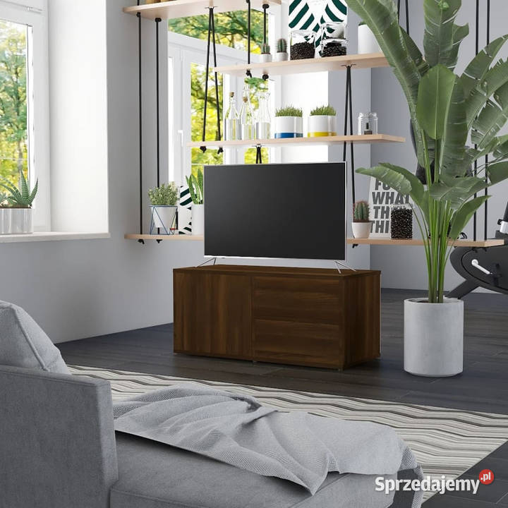 Szafka pod telewizor brązowy dąb 80x34x36 mazowieckie Warszawa sprzedam