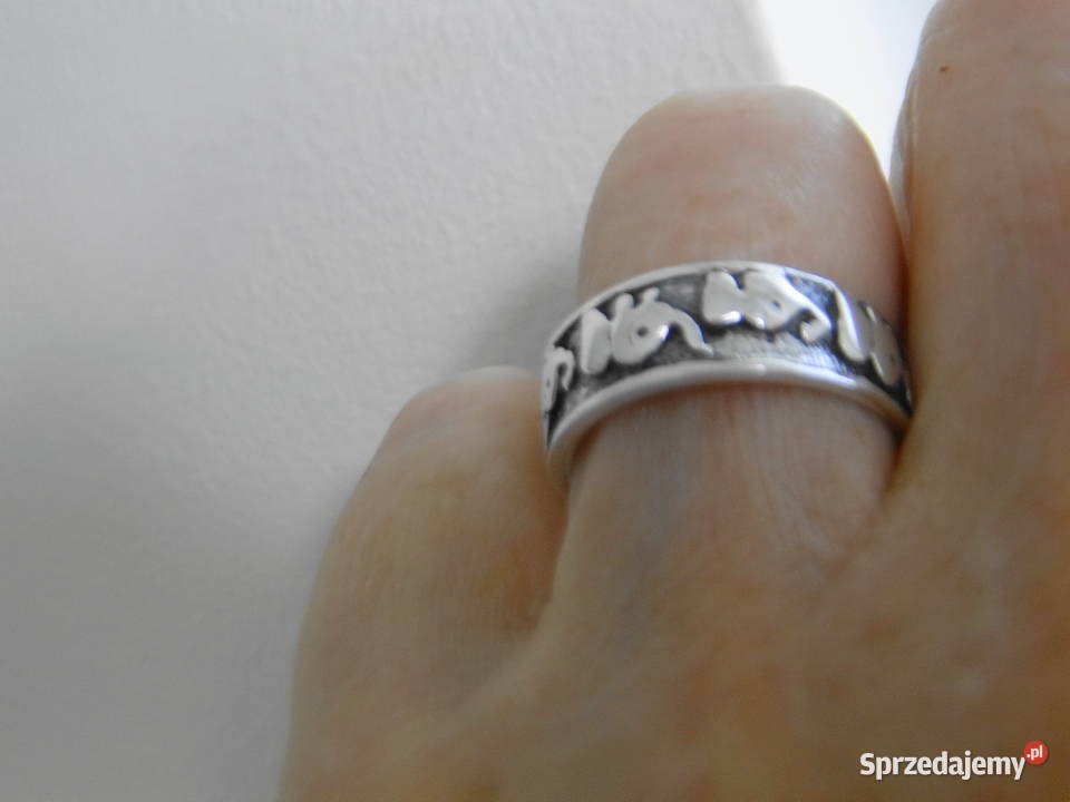 Solidny Pierścionekobrączka srebro 925 sprzedam