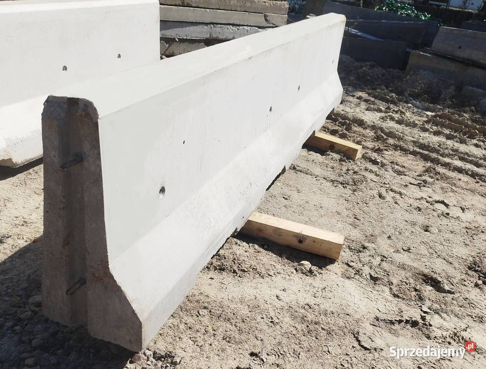 Bariery betonowe drogowe jednostronne 4m Jersey