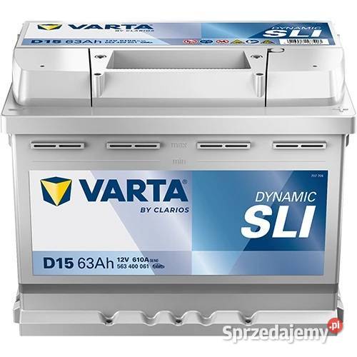 Akumulator 63Ah 610A EN VARTA Silver Dynamic D15 Gorzów Wielkopolski