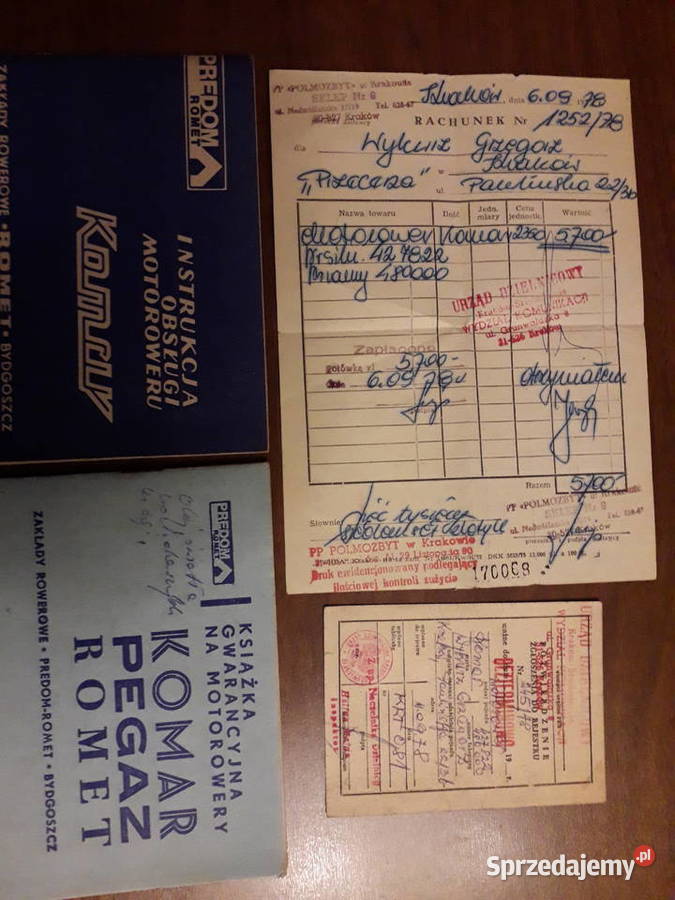 kolekcjonera KOMAR 3 1976 50 lat oryginał 1 małopolskie Kraków