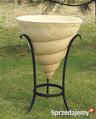 Donica ceramiczna mrozoodporna w stojaku. 85 cm.