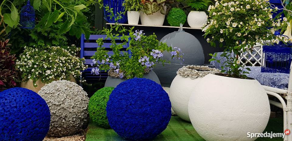 Kule betonowe różane zestaw 3 sztuki Jaworze