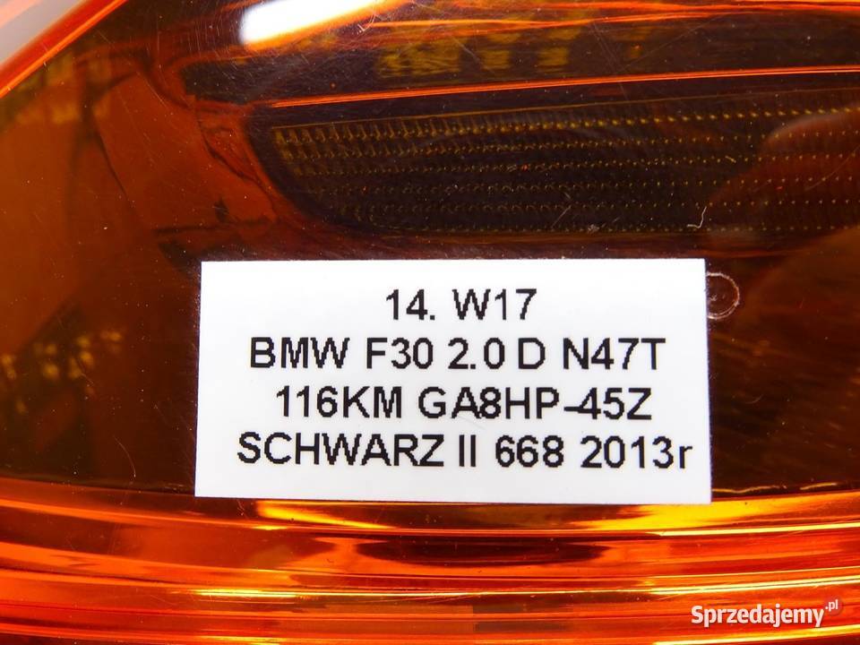 LAMPA LEWY TYŁ LEWA TYLNA W BŁOTNIK 7372783 BMW osobowe