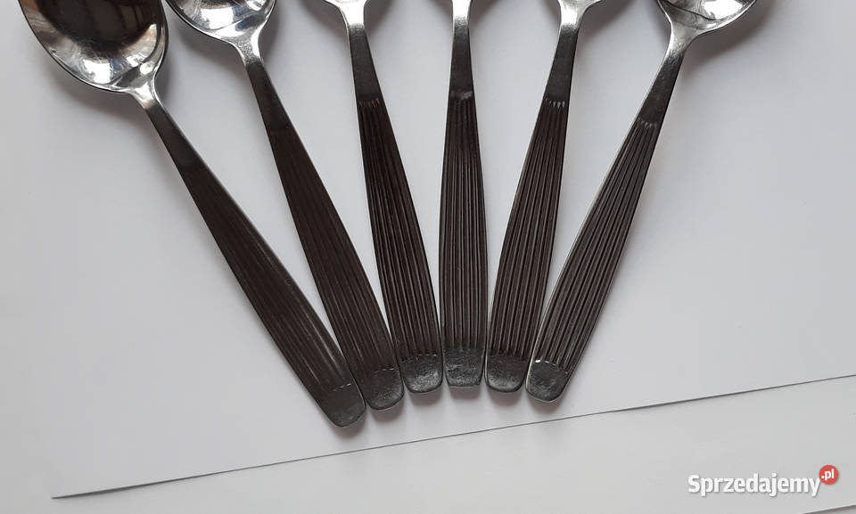Łyżki obiadowe 4 PASECZKI PASKI Gerlach sztućce Dąbrowa Górnicza