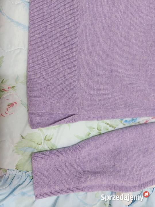 Sweterek fioletowy M 38 CA kaszmir i wełna Nowy Wkładane przez głowę  Swetry i golfy mazowieckie Warszawa