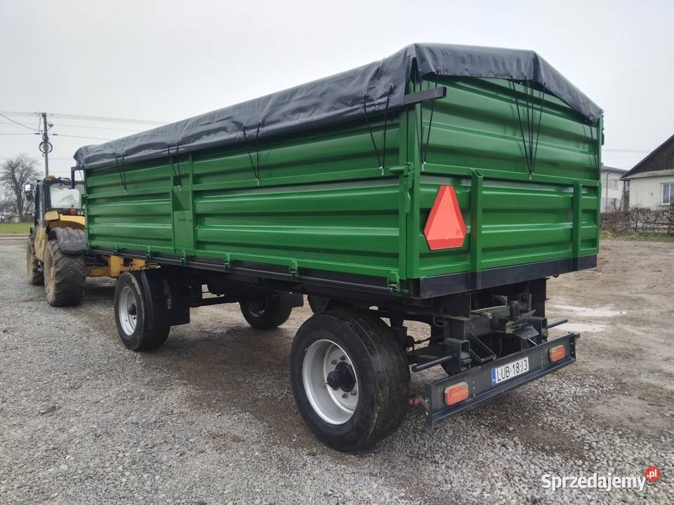 Przyczepa wywrotka 12 ton zarejestrowana nieuszkodzony Maszyny rolnicze lubelskie Chmiel Drugi