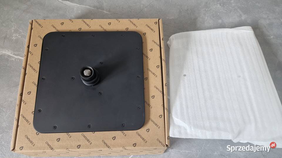 Deszczownica OMNIRES Slimline 20x20 czarny Wyposażenie wnętrz Rawa Mazowiecka