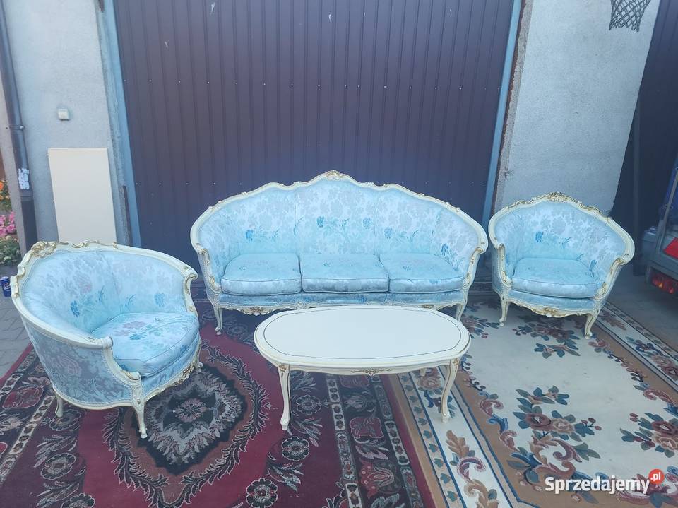 Meble pałacowe LUDWIK XIV komoda witryna sofa Sypniewo