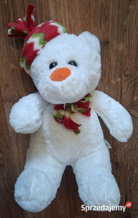 Maskotka biały miś pluszak 23 lubuskie Zielona Góra sprzedam