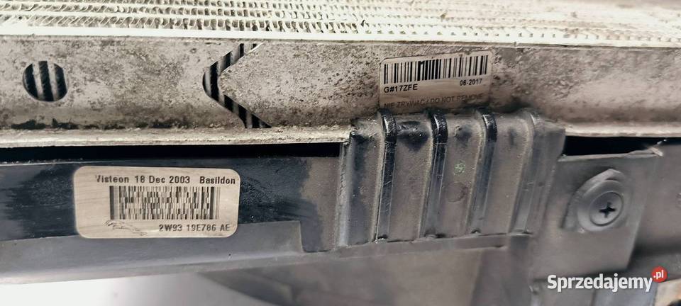 PAS PRZEDNI CHŁODNICE JAGUAR XJ 2W9319E786AE Lipno sprzedam