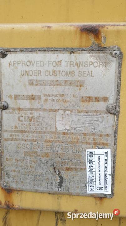 Kontenery morskie 20dv Używane pomorskie Banino