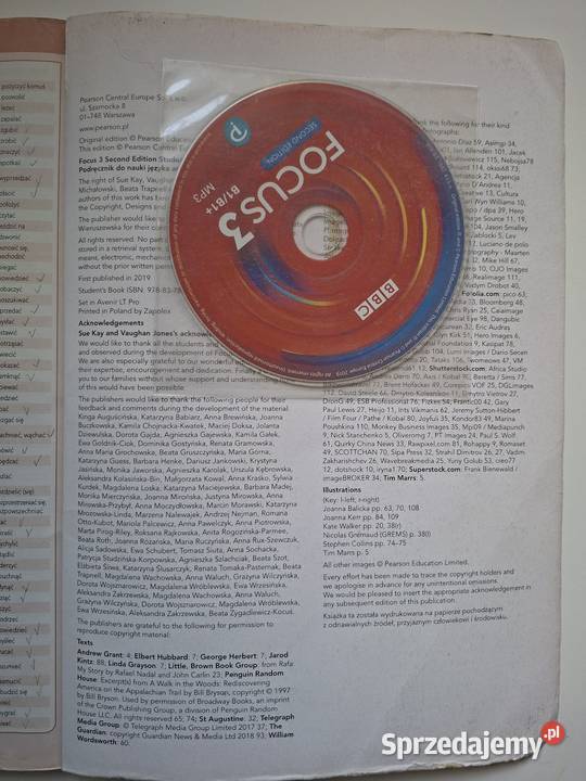 Focus 3 Second Edition B1B2 podręcznik Małkinia Górna