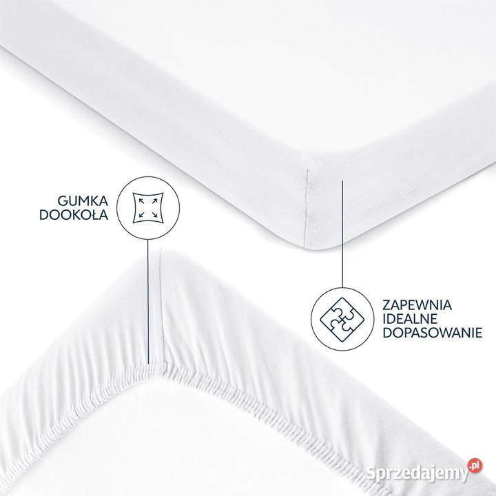 Prześcieradło z gumką DREAMZIE bawełna 80 x 200 śląskie Zawiercie