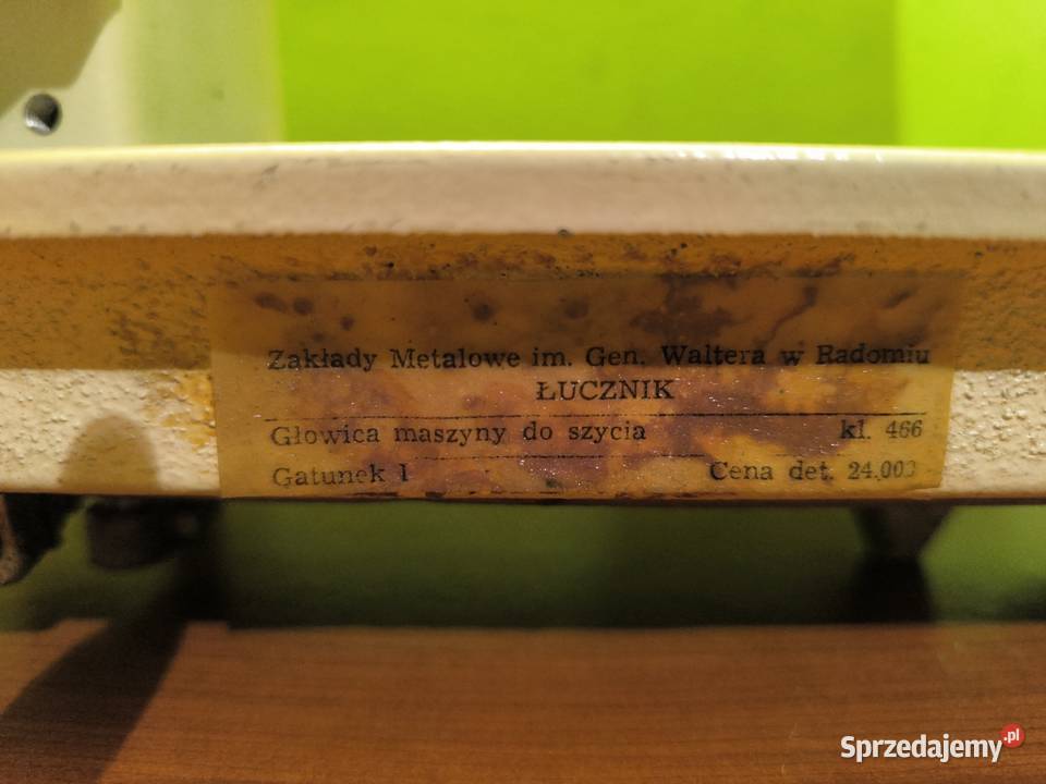Maszyna do szycia łucznik TUR2 466 PRL śląskie Cieszyn