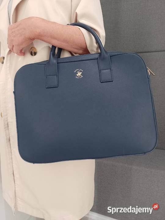 Beverly Hills Polo Club Granatowa teczka torba małopolskie