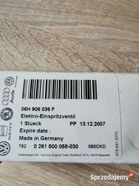 Nowy Audi OE 06H906036F wtrysk wtryskiwacz