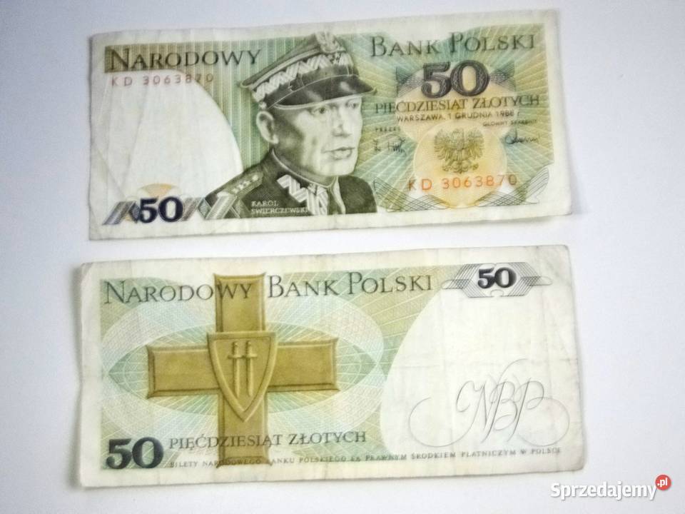 PRL 2 x banknot 50 z 1988 roku Warszawa