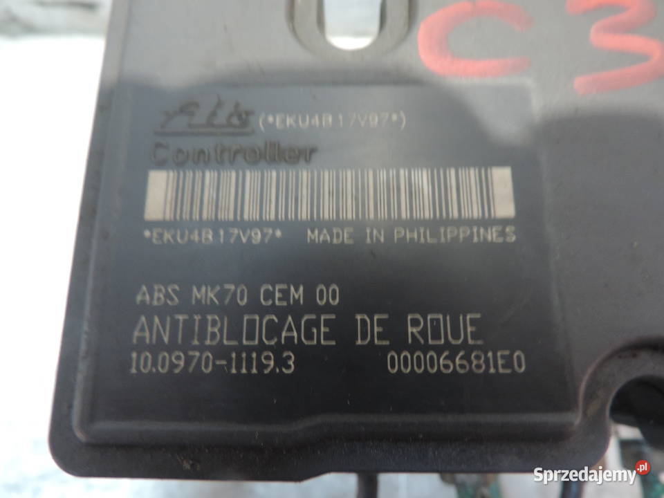 POMPA ABS CITROEN C3 10097011193 Motoryzacja