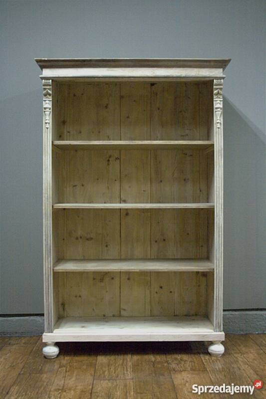 PIĘKNY REGAŁ EKLEKTYK OCZYSZCZONY ANTYK IMPRESJA Radzymin