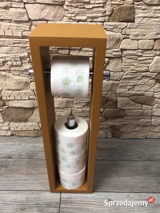 Stojak drewniany na papier toaletowy kolor DĄB sprzedam