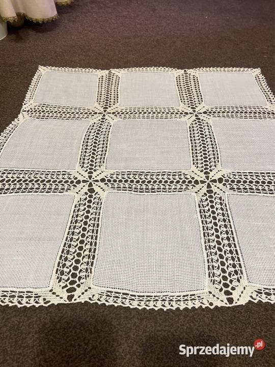 Obrus szydełkowy rękodzieło Zabrze