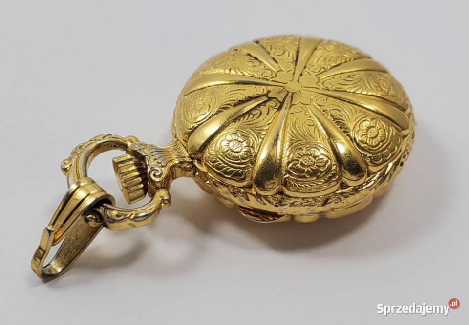 Luksusowa Złota ZawieszkaWisiorek z Szwajcarską Poraj sprzedam