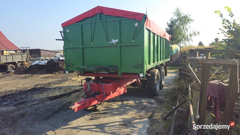 Wywrotka tandem Basstrup nieuszkodzony Przyczepy rolnicze wielkopolskie Lasocice