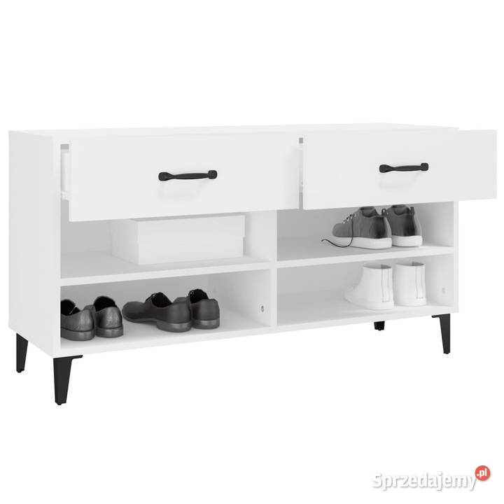 Szafka na buty biała 102x35x55 materiał Warszawa