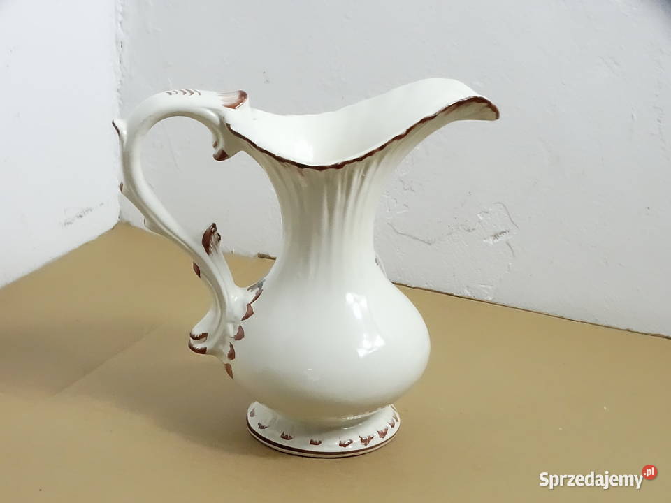 Włoski dzbanek ceramiczny Bassano Wazon vintage Biłgoraj