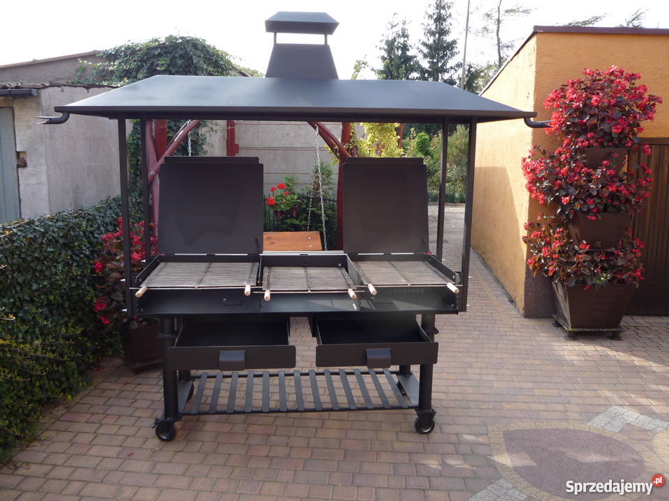 Grill cateringowy z zadaszeniem blacha 6 mm Damasławek