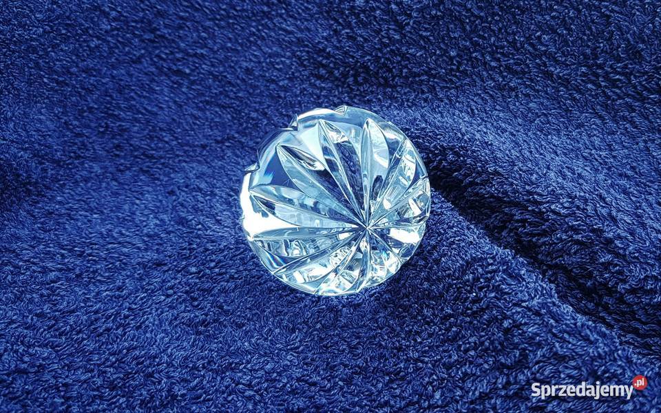 Duży ciężki kryształowy korek do karafki śląskie Myszków