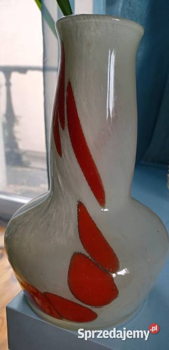 Polskie szkło artystyczne soczewka lekkie antico łódzkie Łódź