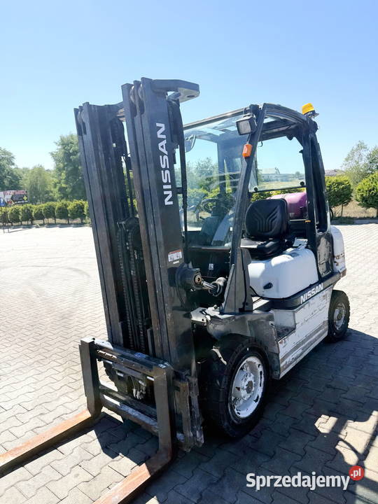 wózek widłowy NISSAN FG25 LPG 2500 Triplex 475m gaz Działoszyn