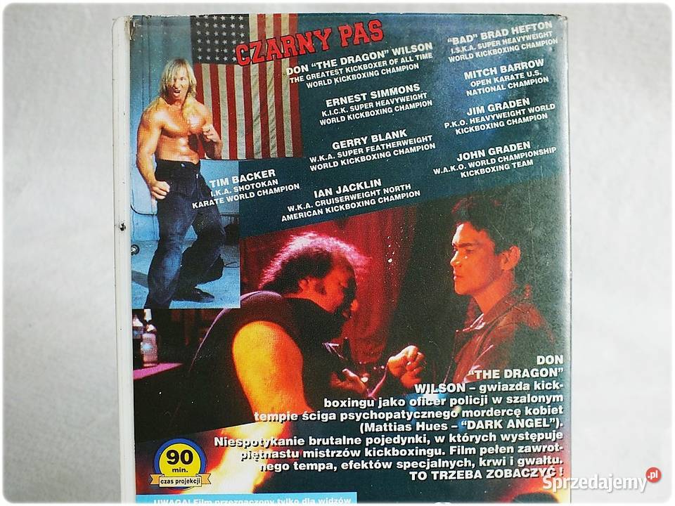 Kaseta VHS Film Czarny Pas Balck Belt Film na Filmy Żary