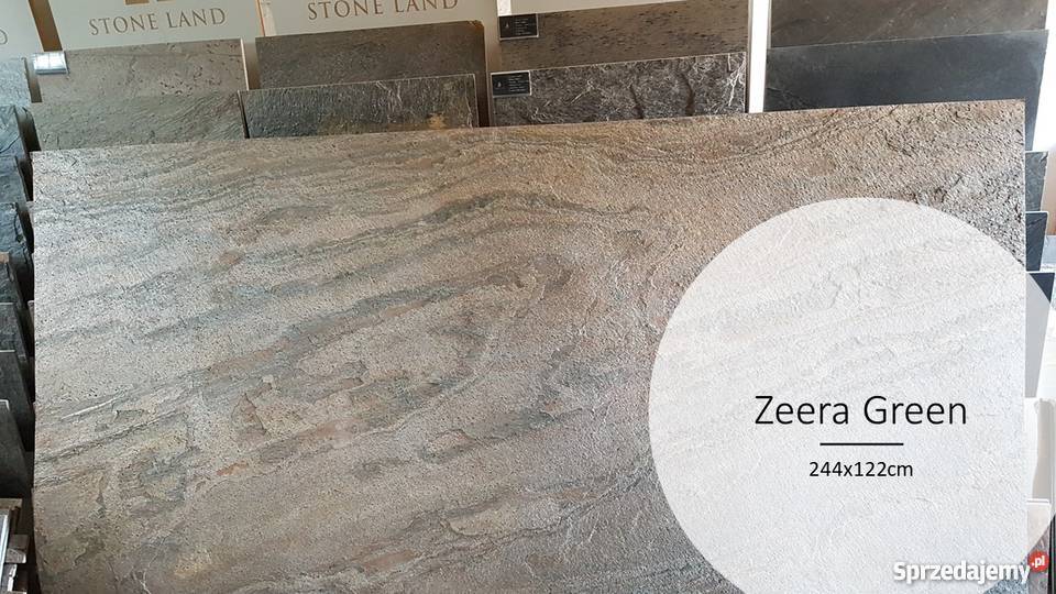 Zeera Green DUŻY FORMAT 244x122 tapeta z Ściany i elewacje Budownictwo i akcesoria Wrocław