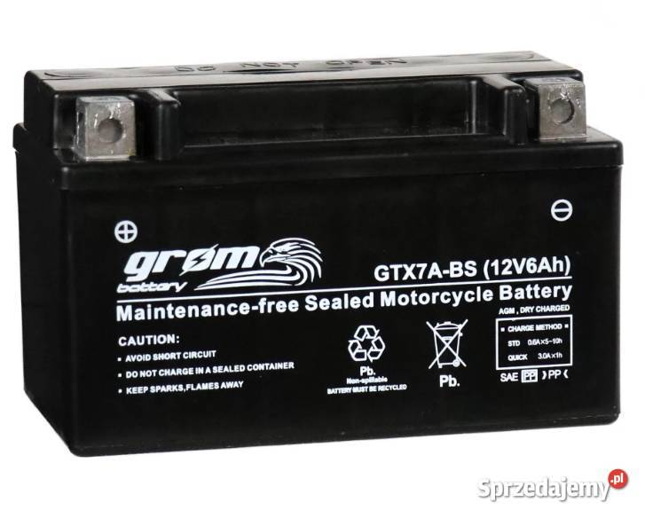 Akumulator MOTO GROM GTX7ABS 12V 6Ah 120A