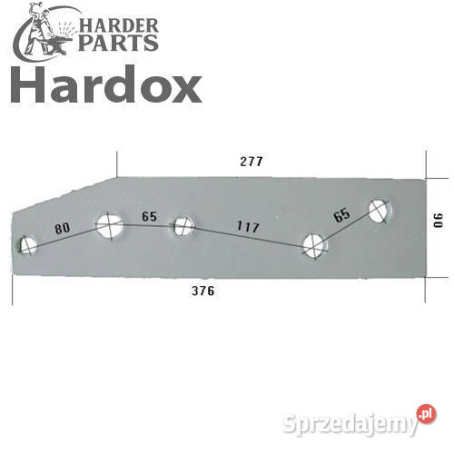 Płoza krótka HARDOX N256P części do pługa ROWER nieuszkodzony sprzedam