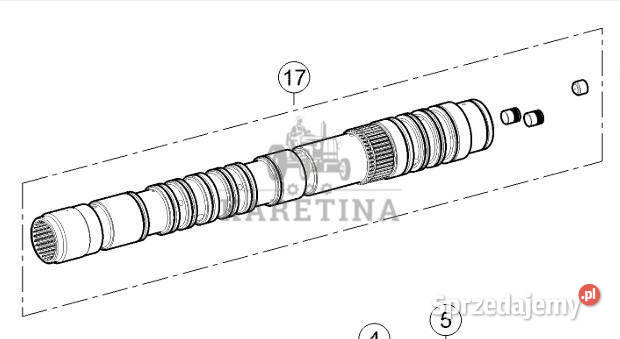 Claas Axion 870 Wałek Przekładni 0011657930 00 sprzedam
