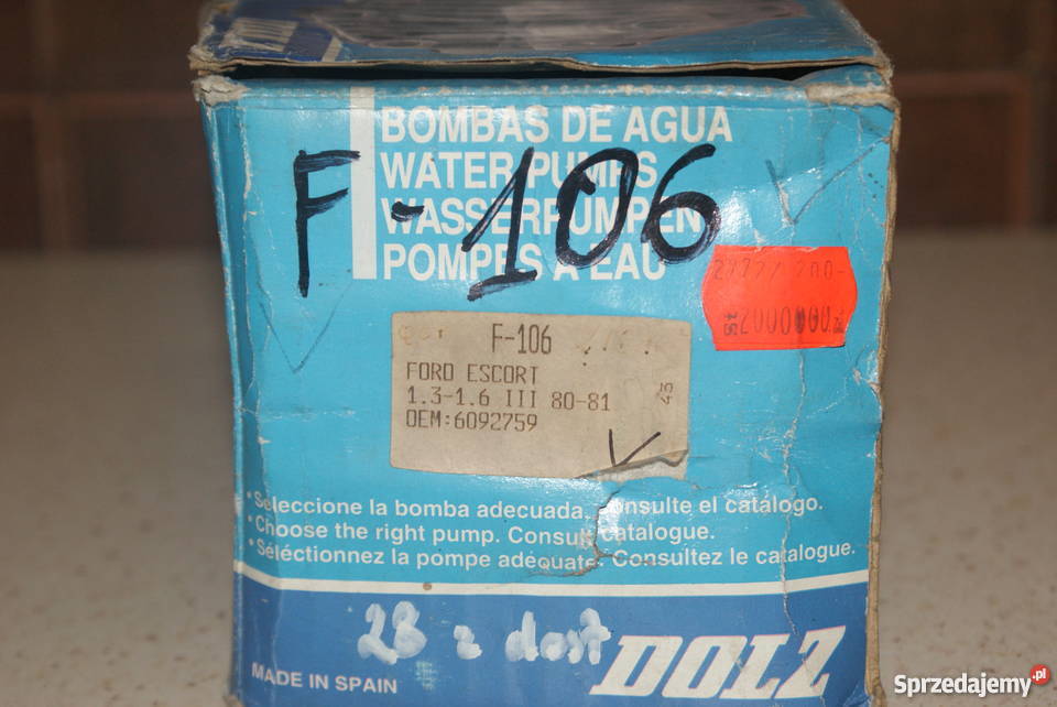 POMPA WODNA ESCORT 13 16 8081 DOLZ F106 Białobrzegi